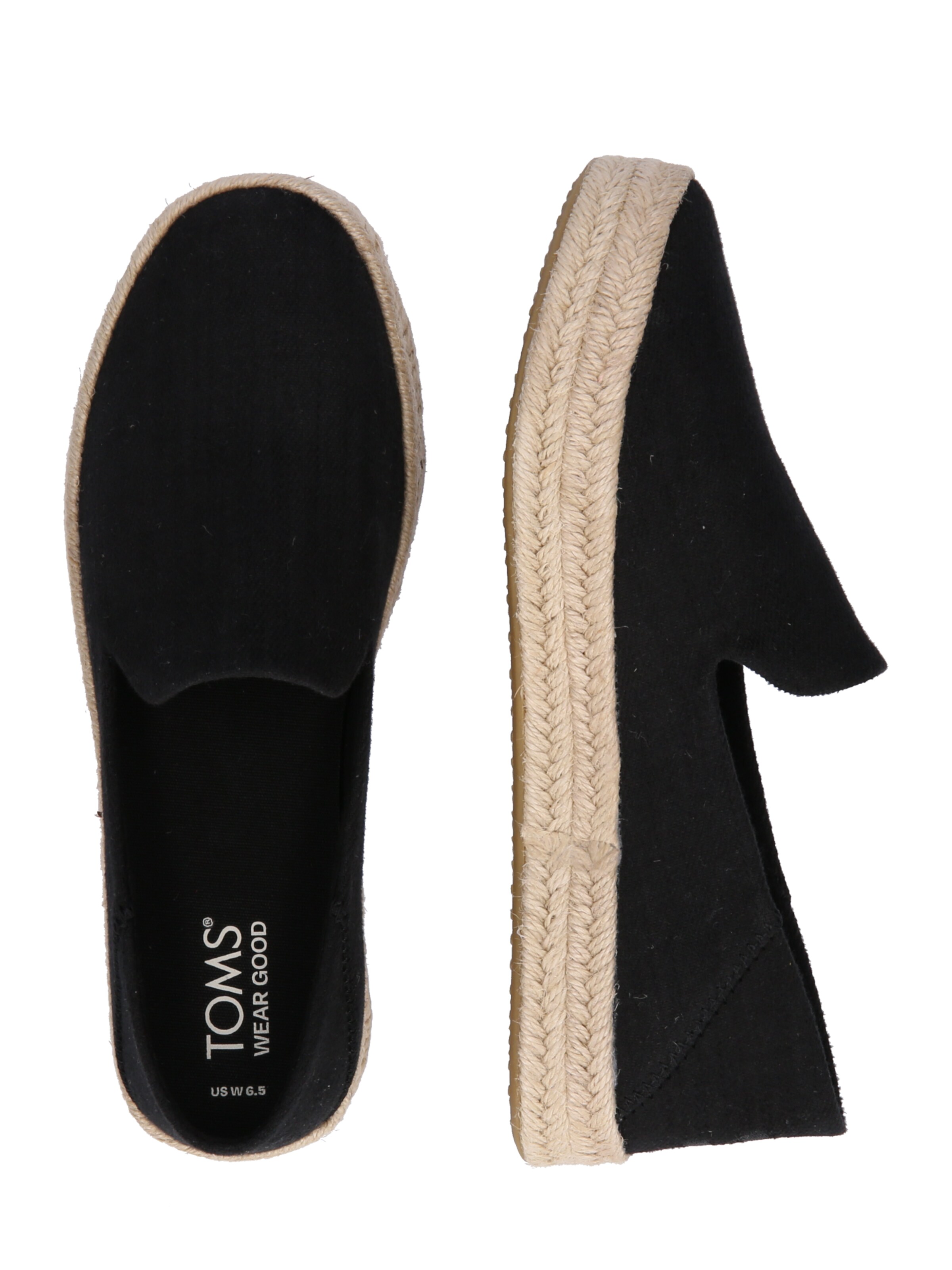 TOMSEspadrile - crna boja
