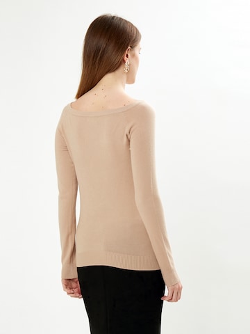 Pull-over Influencer en beige