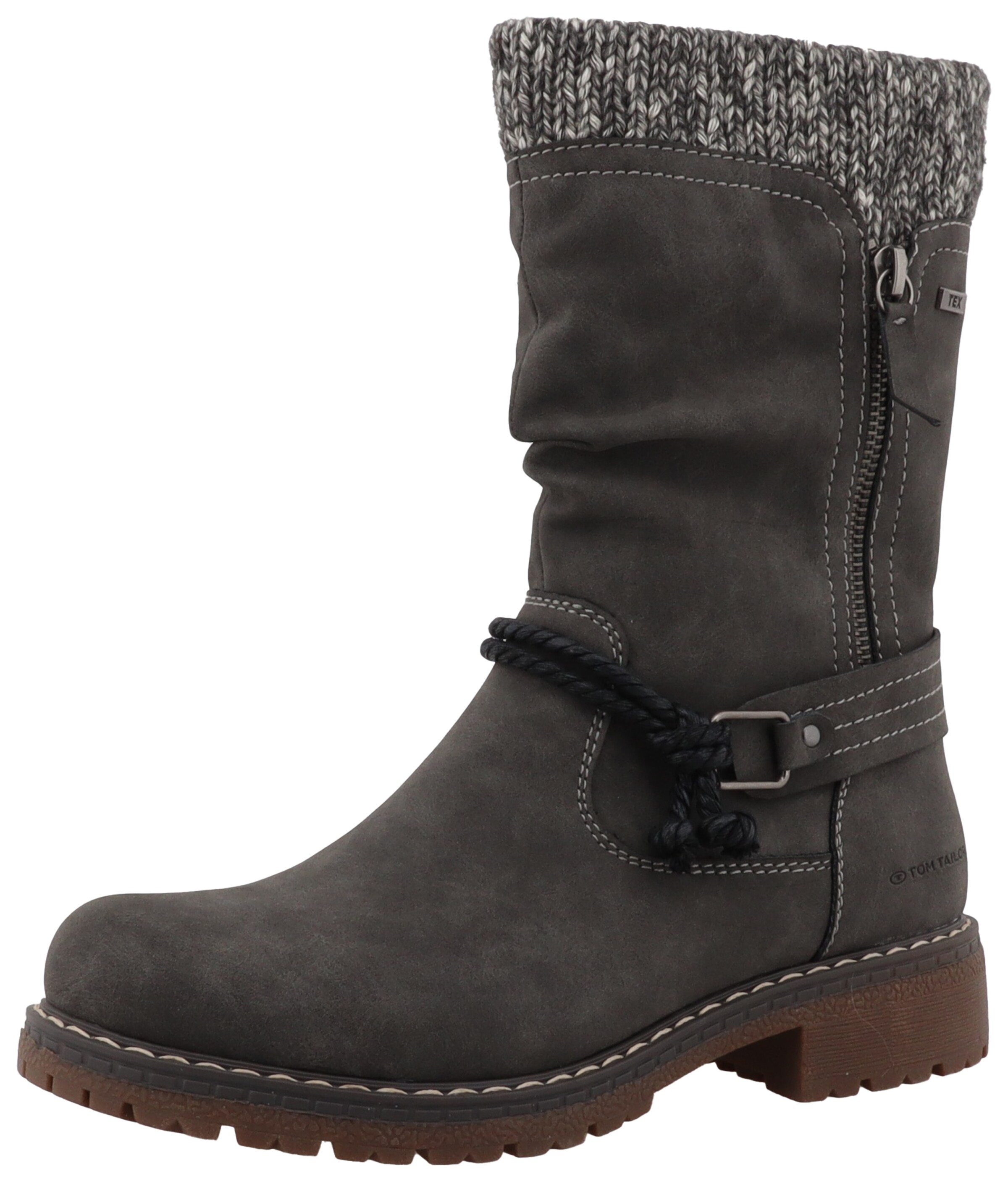 TOM TAILOR Boots in Grey: front