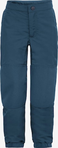 VAUDE Regular Outdoor Pants 'Caprea Warmlined P III' in Blue: front