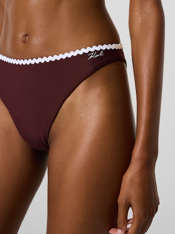Karl Lagerfeld Bikinihose in Braun