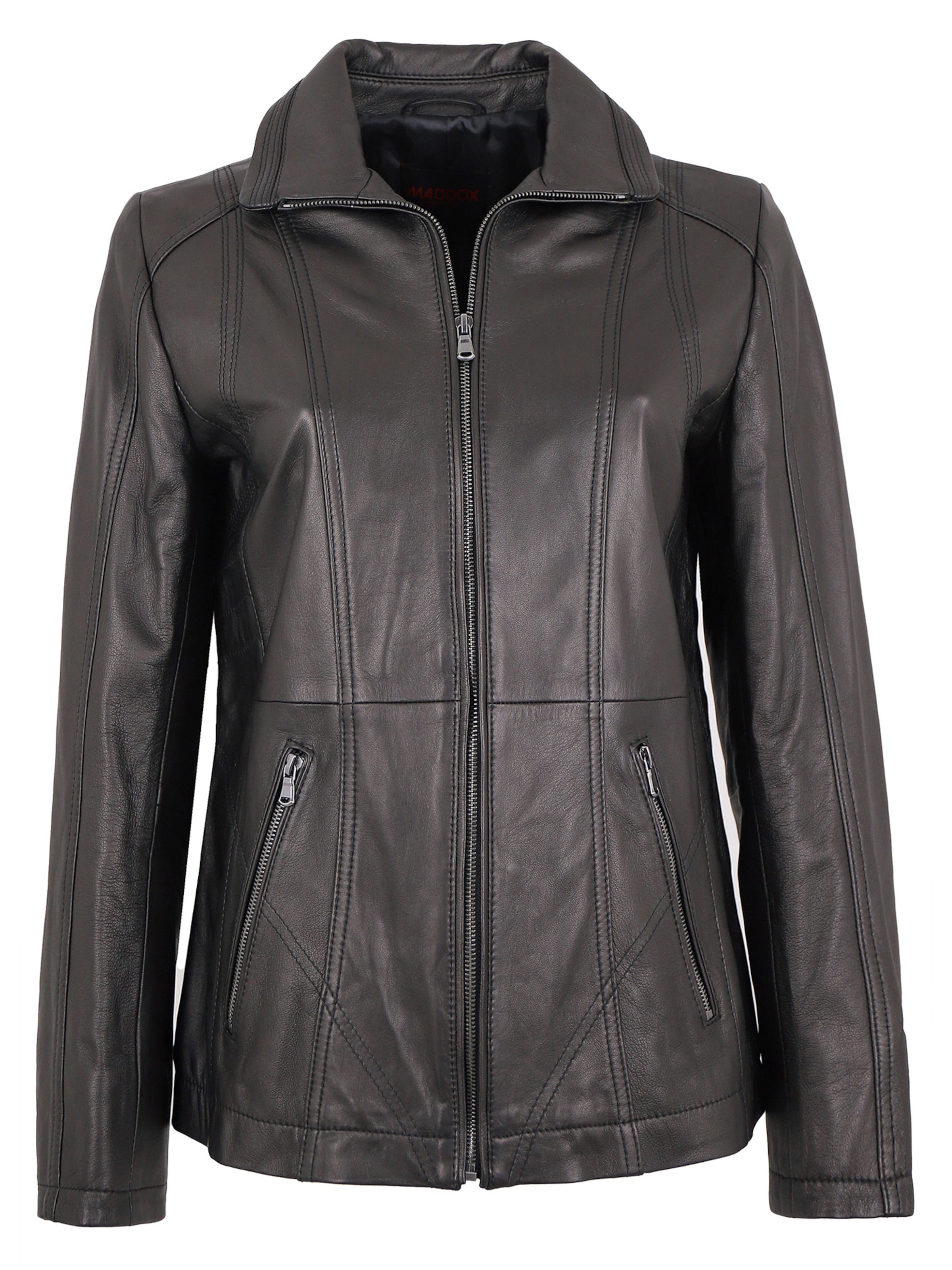 MADDOX Between-Season Jacket 'Line' in Black: front