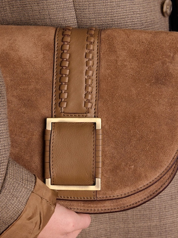 MANFIELD Schoudertas in Bruin