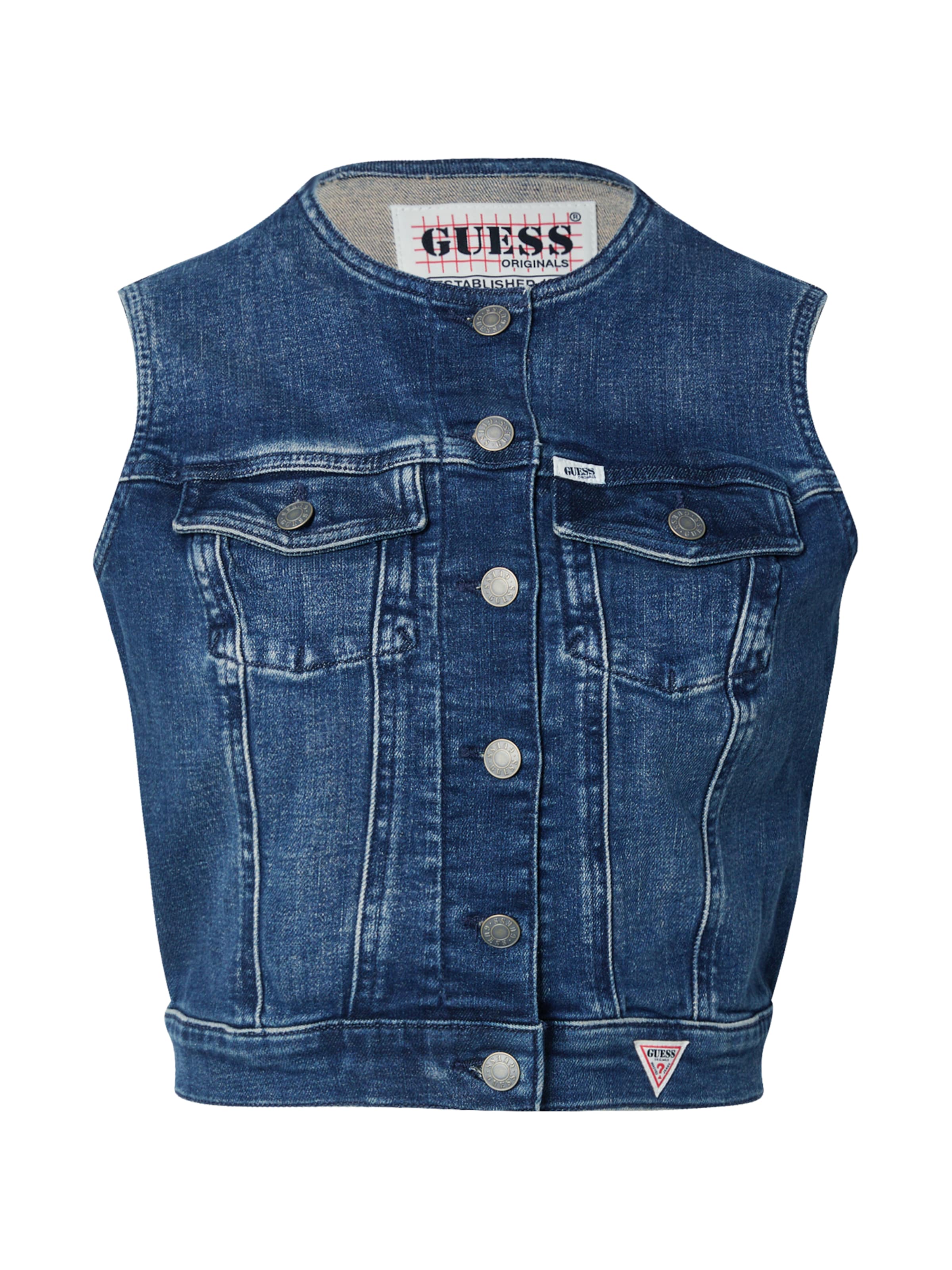 GUESS Originals Vest in Blue: front