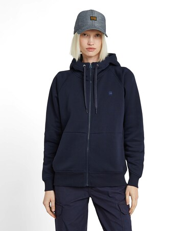 G-STAR Sweatjacke in Blau: Vorderseite