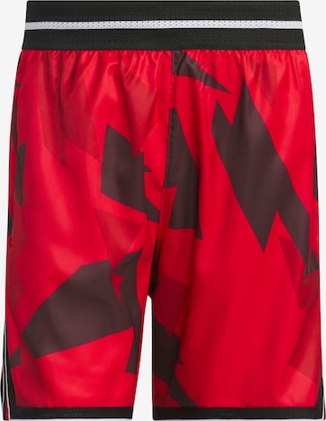 ADIDAS PERFORMANCE Loose fit Sports trousers 'Crazy Lite' in Red: front
