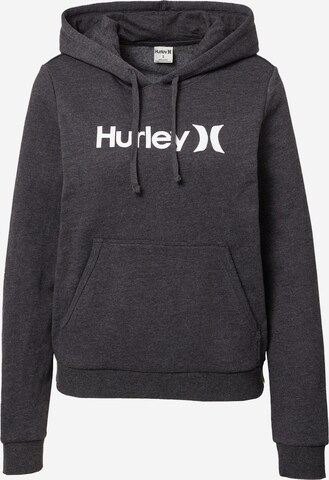 Felpa sportiva di Hurley in nero: frontale