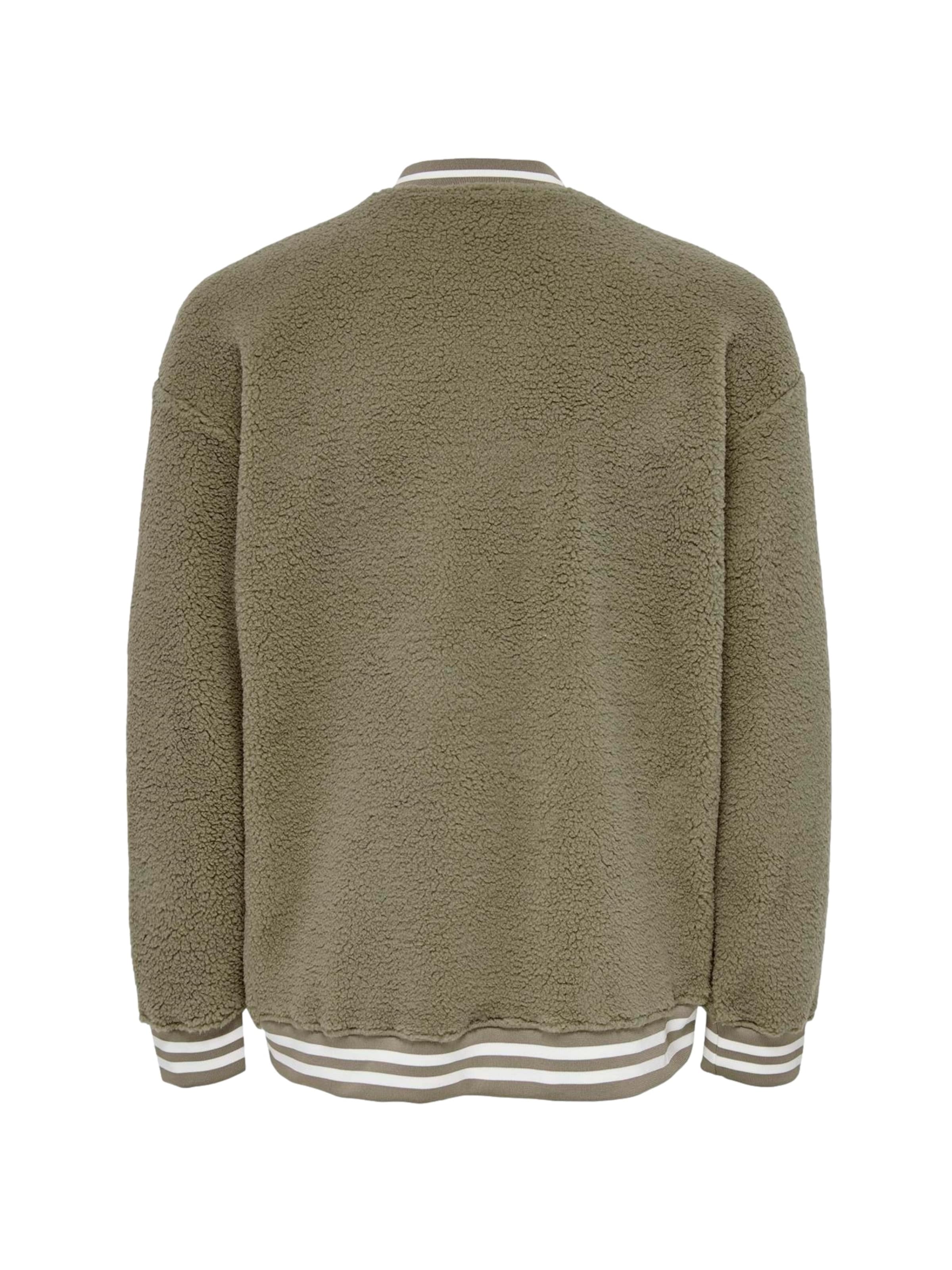 Only & Sons Fleece Jacket 'Kyler Remy' in Green
