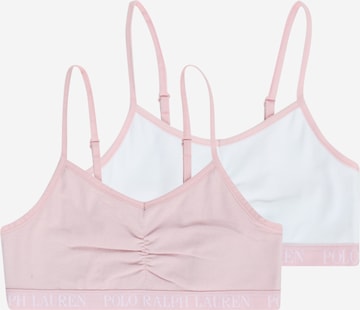 Bustino Reggiseno di Polo Ralph Lauren in rosa: frontale