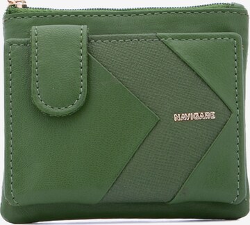 Portamonete 'Portafoglio donna con zip ecopelle - Navigare' di Navigare in verde: frontale