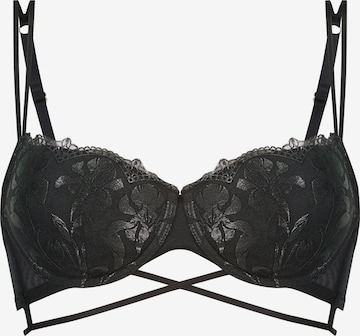 Hunkemöller - Balconet Sujetador 'Mila' en negro: frente