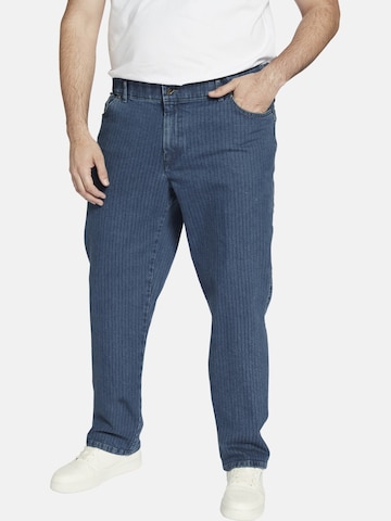 Charles Colby Loosefit Tiefbundjeans ' Baron Connla ' in Blau: predná strana