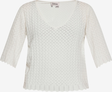 Sidona Sweater in White: front