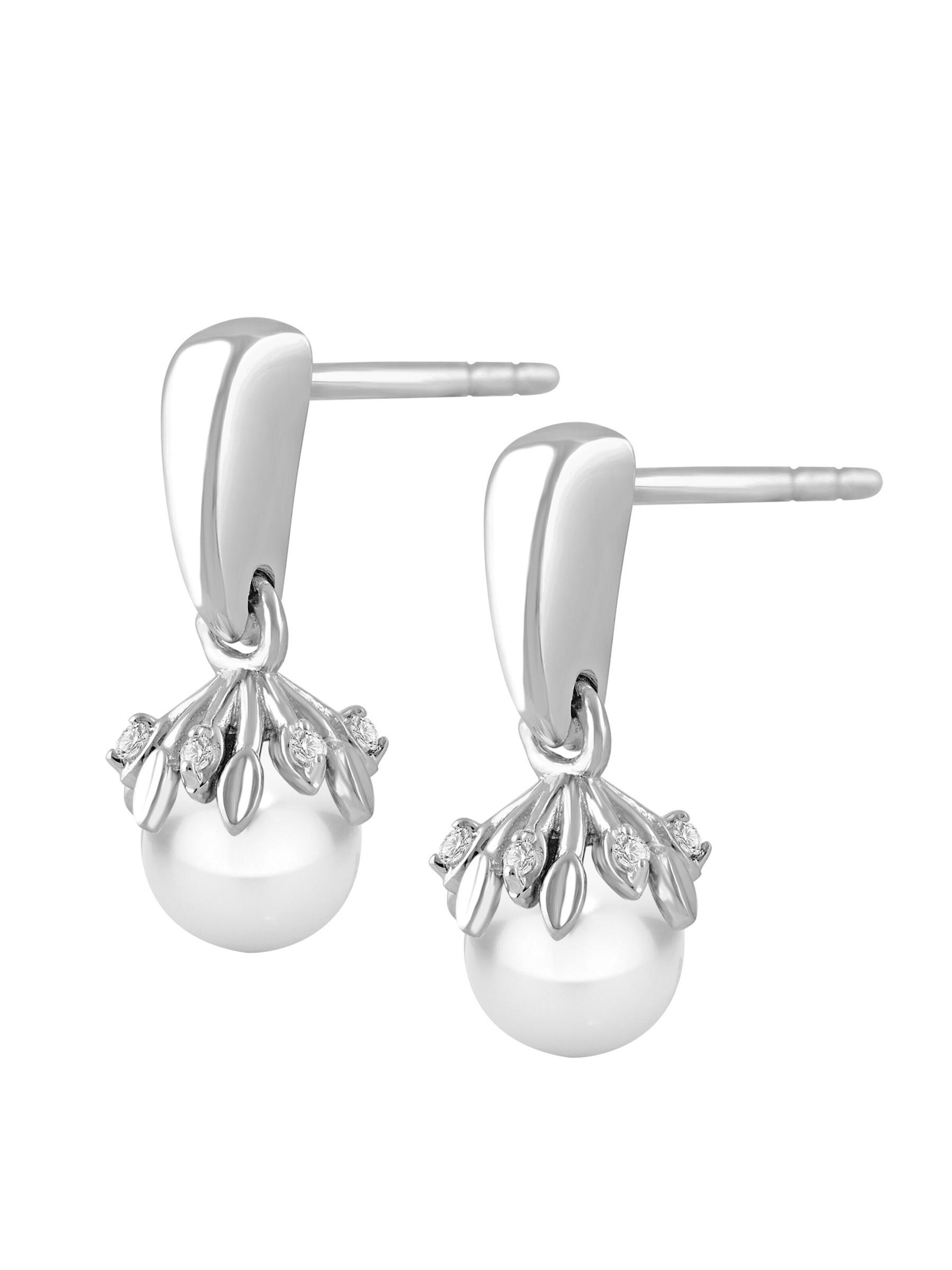 Diamant Exquis - Pendientes en plata