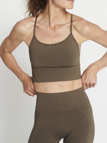 rethinkit studios Skinny Leggings 'Hella' in Brown