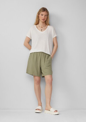 QS Loosefit Broek in Groen