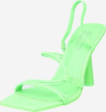 CALL IT SPRING Strap Sandals in Green: front