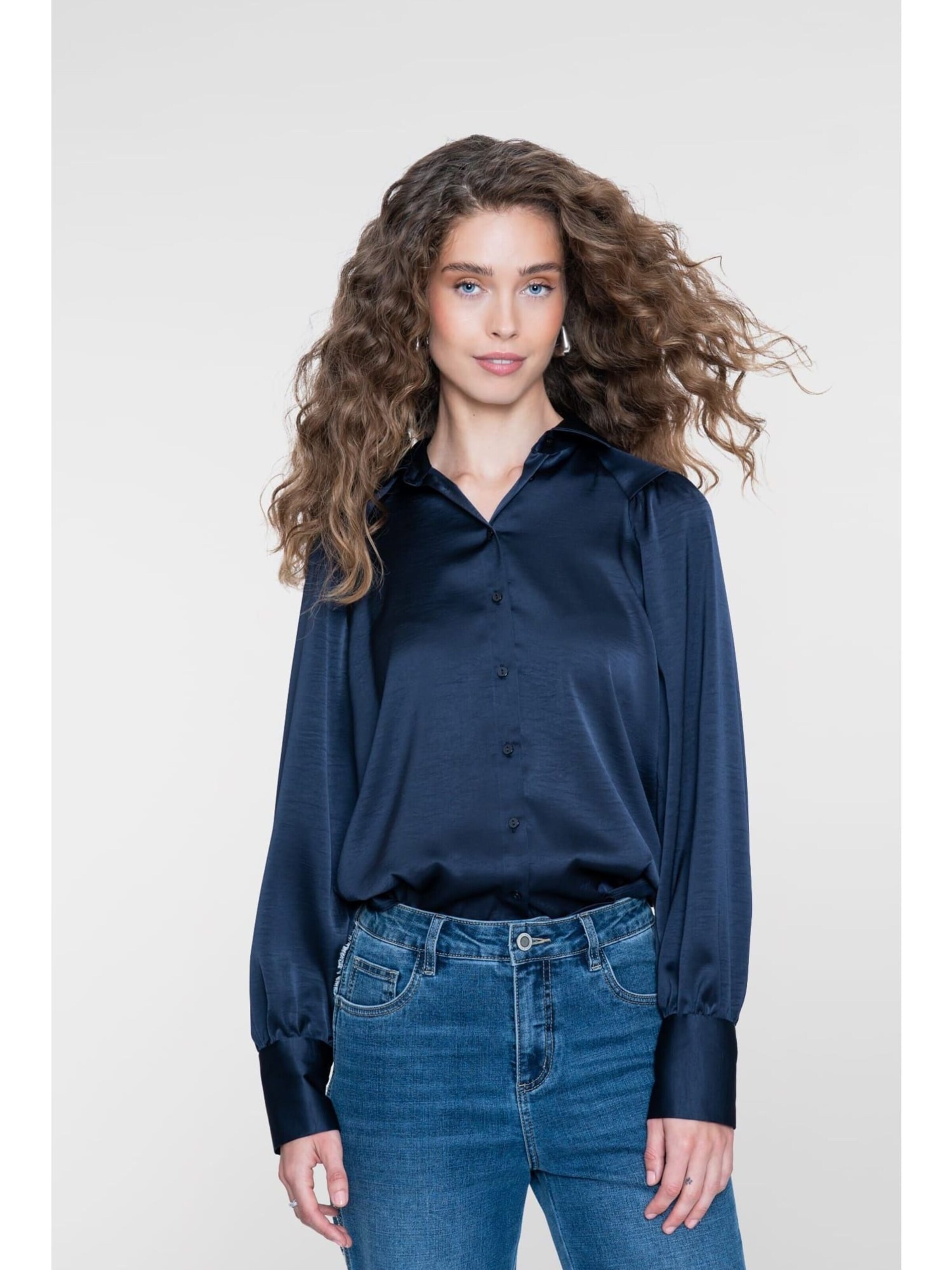 Geisha Blouse in Blauw