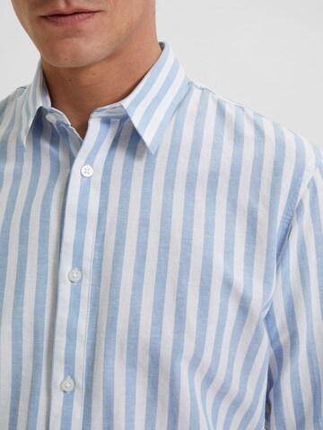 Coupe slim Chemise business SELECTED HOMME en bleu