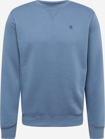 G-Star RAW Sweatshirt 'Premium core' i blå: forside