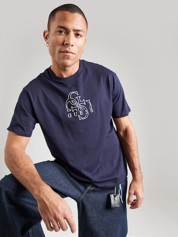 GUESS Bluser & t-shirts i blå: forside