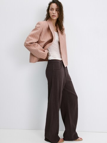 MANGO Loosefit Broek 'CALELLA' in Bruin