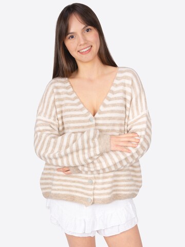Seasons of April Knit cardigan 'Candy' in Brown