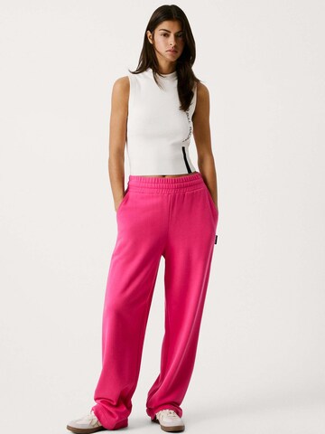Wide leg Pantaloni di Red Bull Racing x Pepe Jeans in rosa