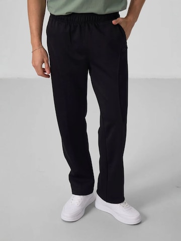 Wide Leg Pantalon Tommy Life en noir : devant