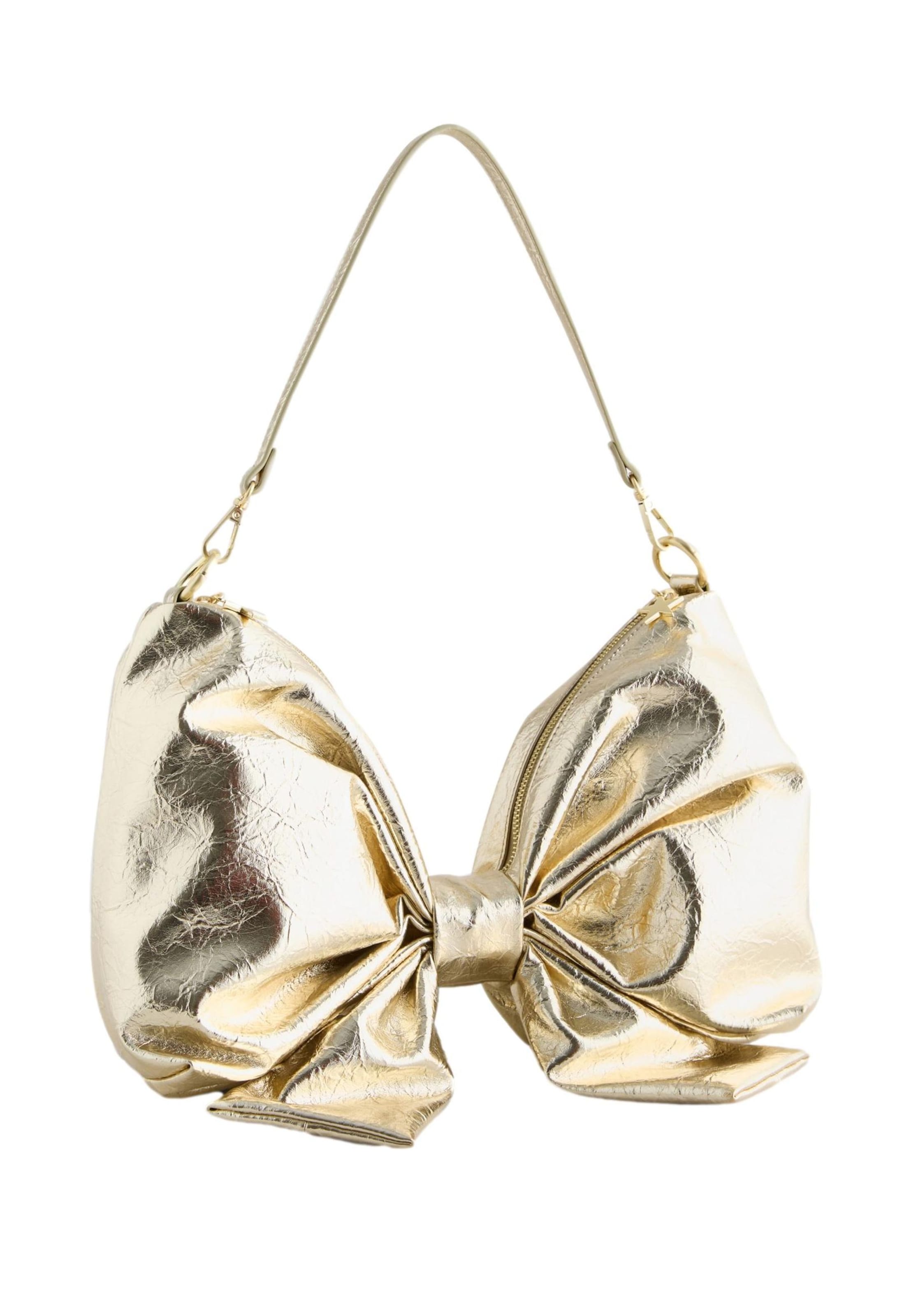 Borsa a tracolla di Rockett St George in oro: frontale