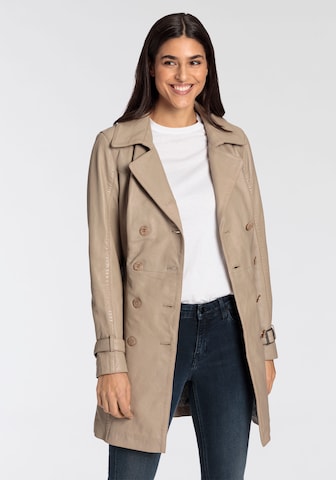 Gipsy Between-Seasons Coat in Beige: front