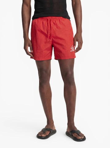 JACK & JONES Board Shorts 'JPSTKAUAI ELECTRIC' in Red: front