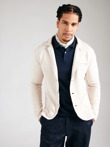 Key Largo Slim Fit Sakko 'BOMBAY' in Beige: Vorderseite