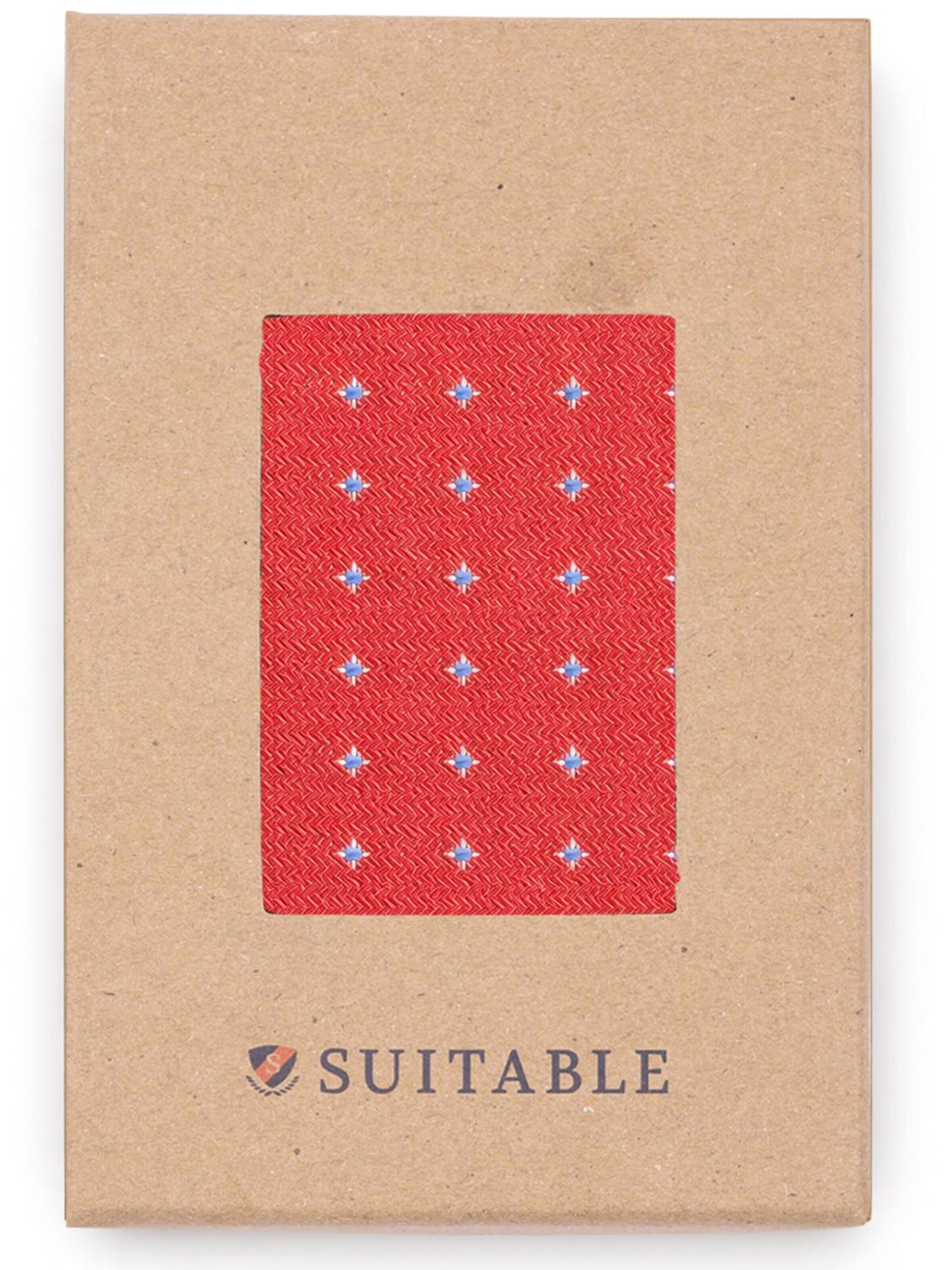 Suitable Pocket square in Red