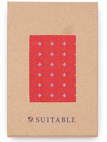 Suitable Pocket Square in Red