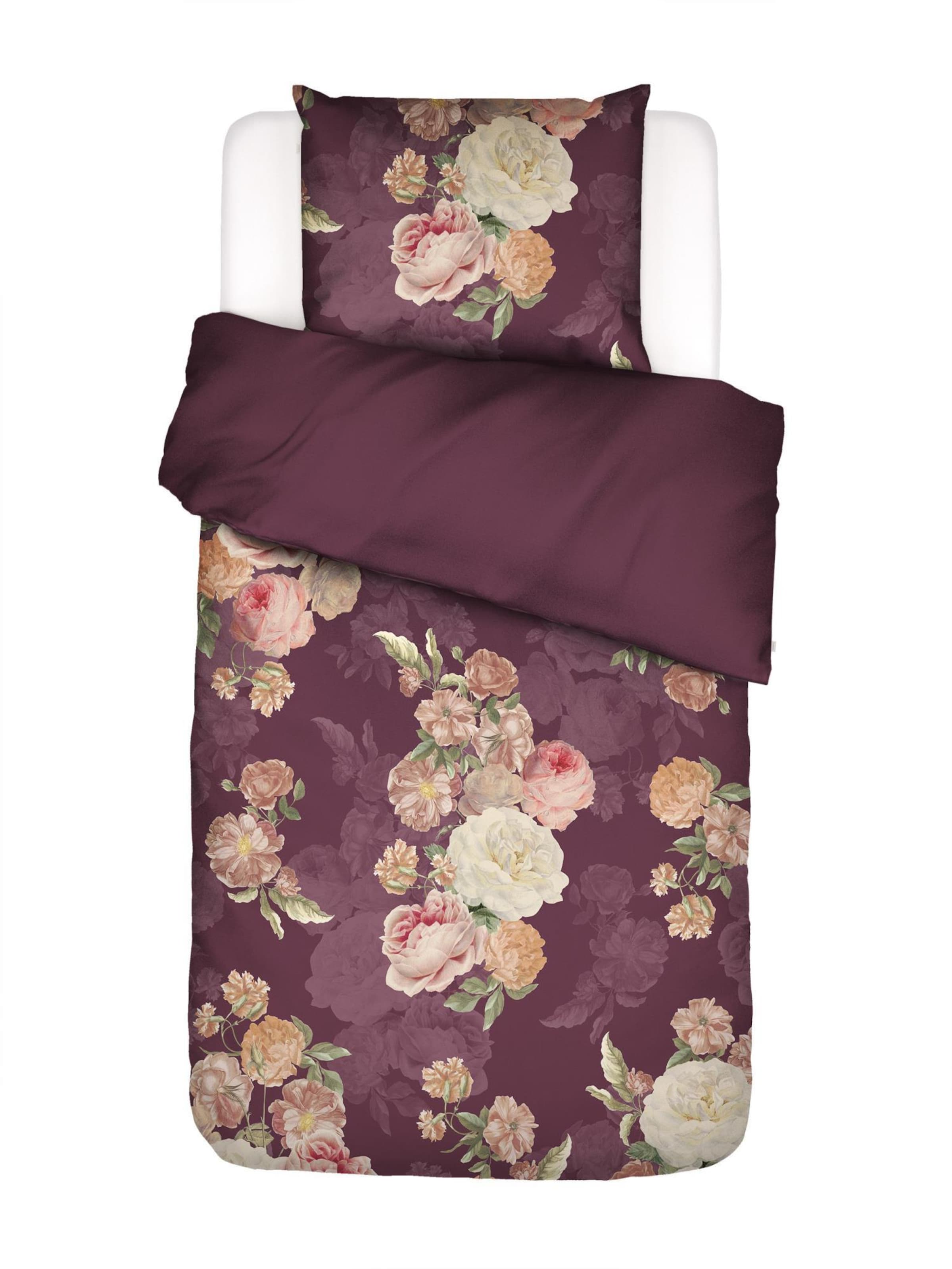 ESSENZA Duvet Cover 'Orianna' in Red: front