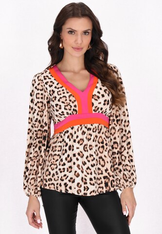 faina Blouse 'Fashion Look' in Brown: front