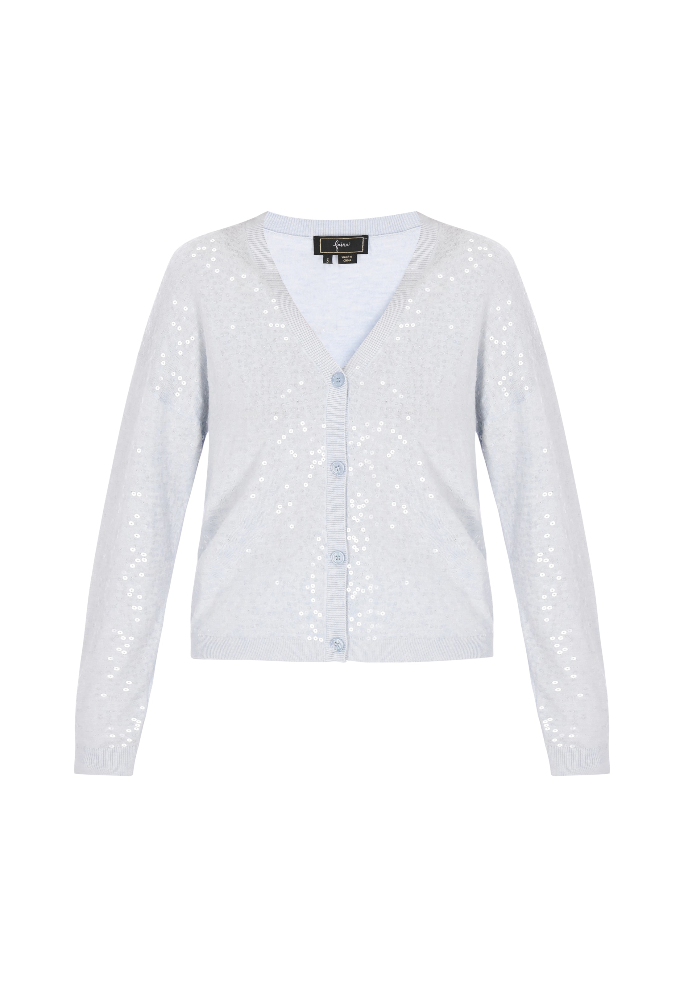 faina - Cárdigan en azul: frente