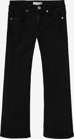 MANGO KIDS Flared Jeans in Black: front