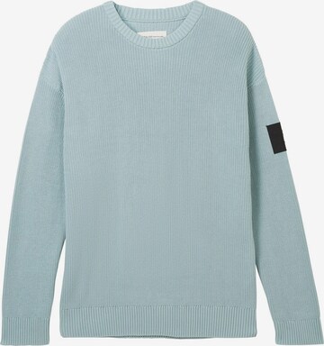 TOM TAILOR DENIM Sweater in Blue: front