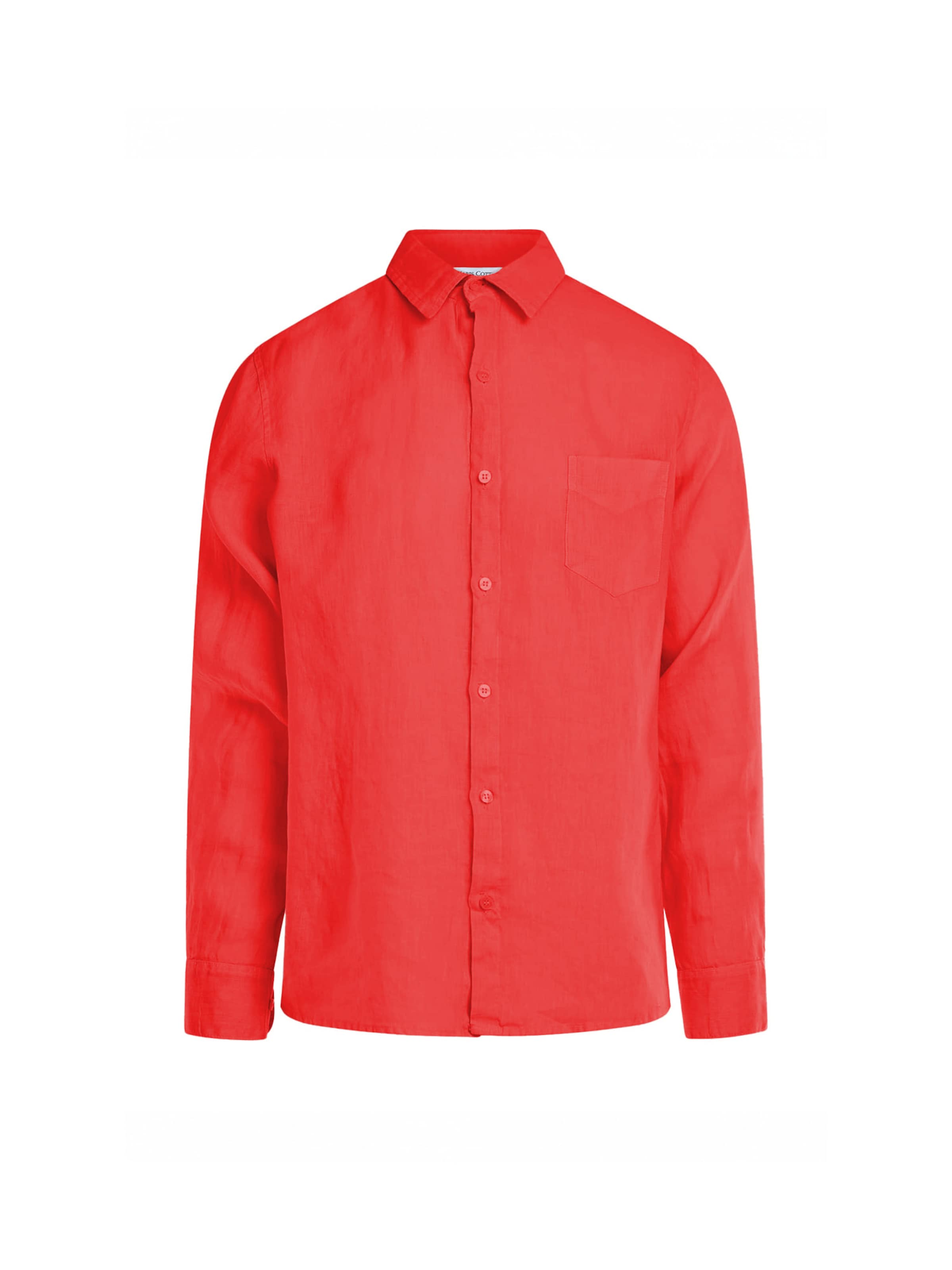 Haris Cotton Shirt in Bright red, Item view