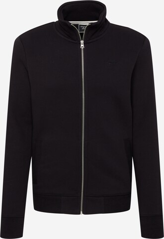 Superdry Zip-Up Hoodie in Black: front