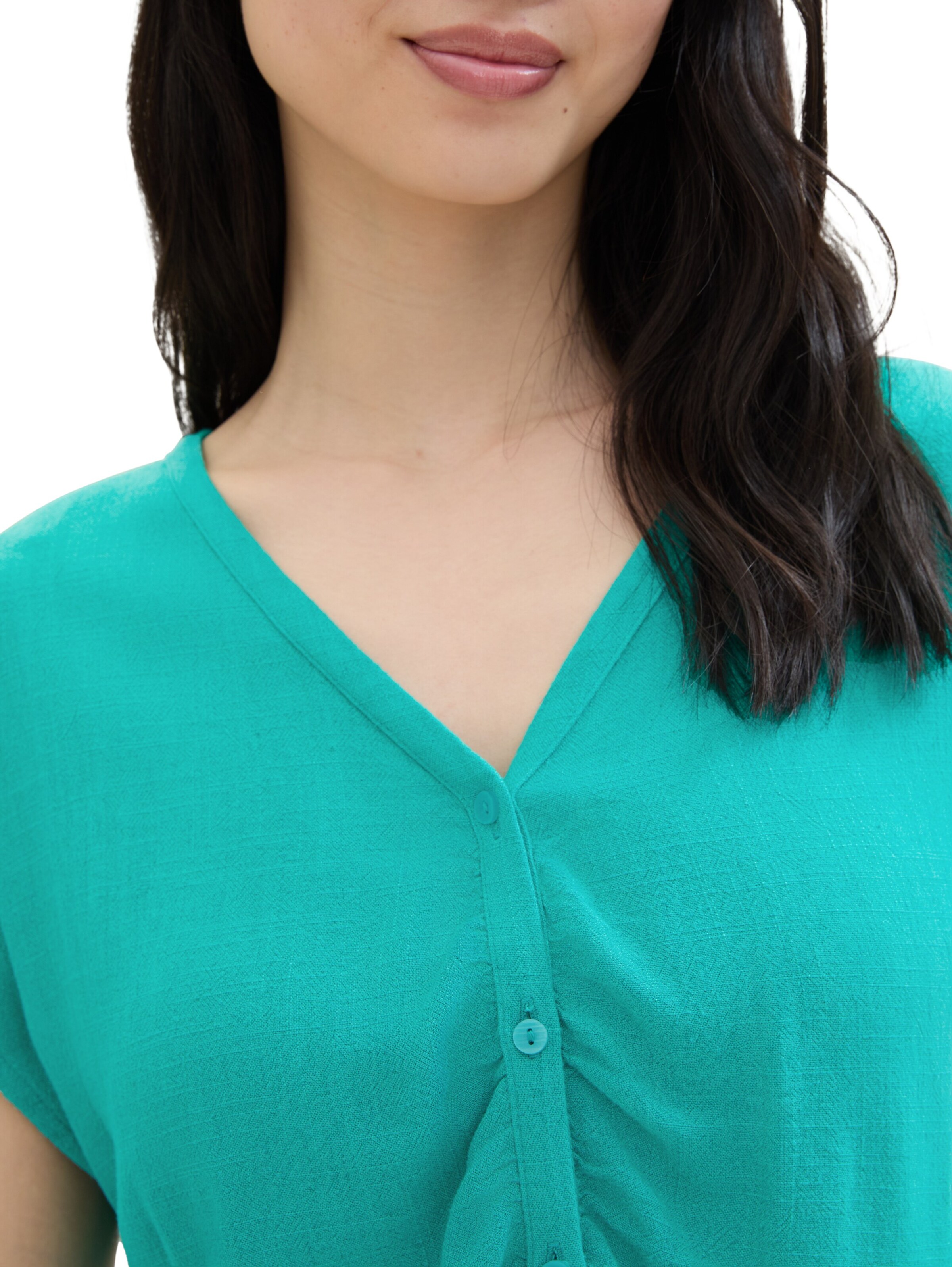 TOM TAILOR DENIM Bluse in Grün