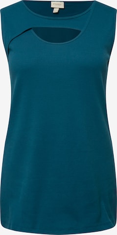 Ulla Popken Top in Blauw: voorkant