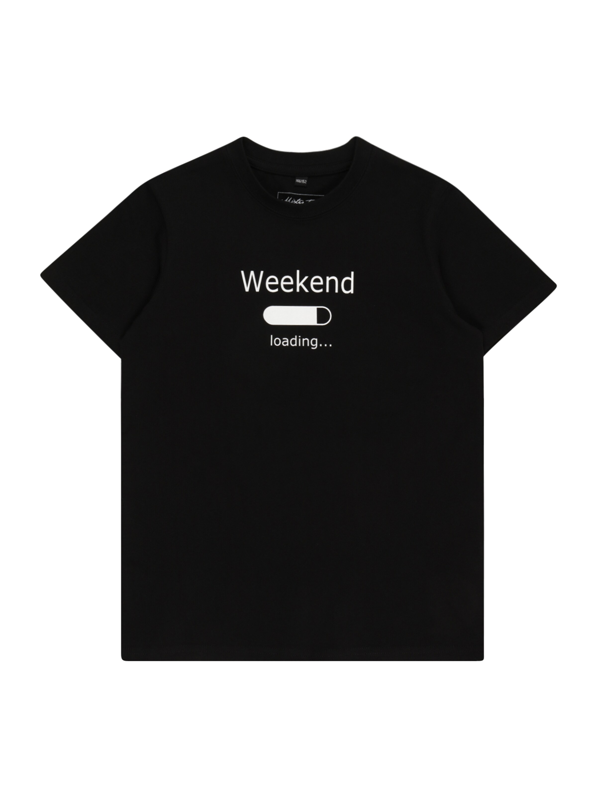 T-Shirt 'Weekend Loading 2.0' Mister Tee en noir : devant