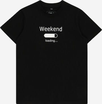 T-Shirt 'Weekend Loading 2.0' Mister Tee en noir : devant