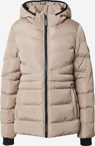 Cars Jeans Winter Jacket in Beige: front