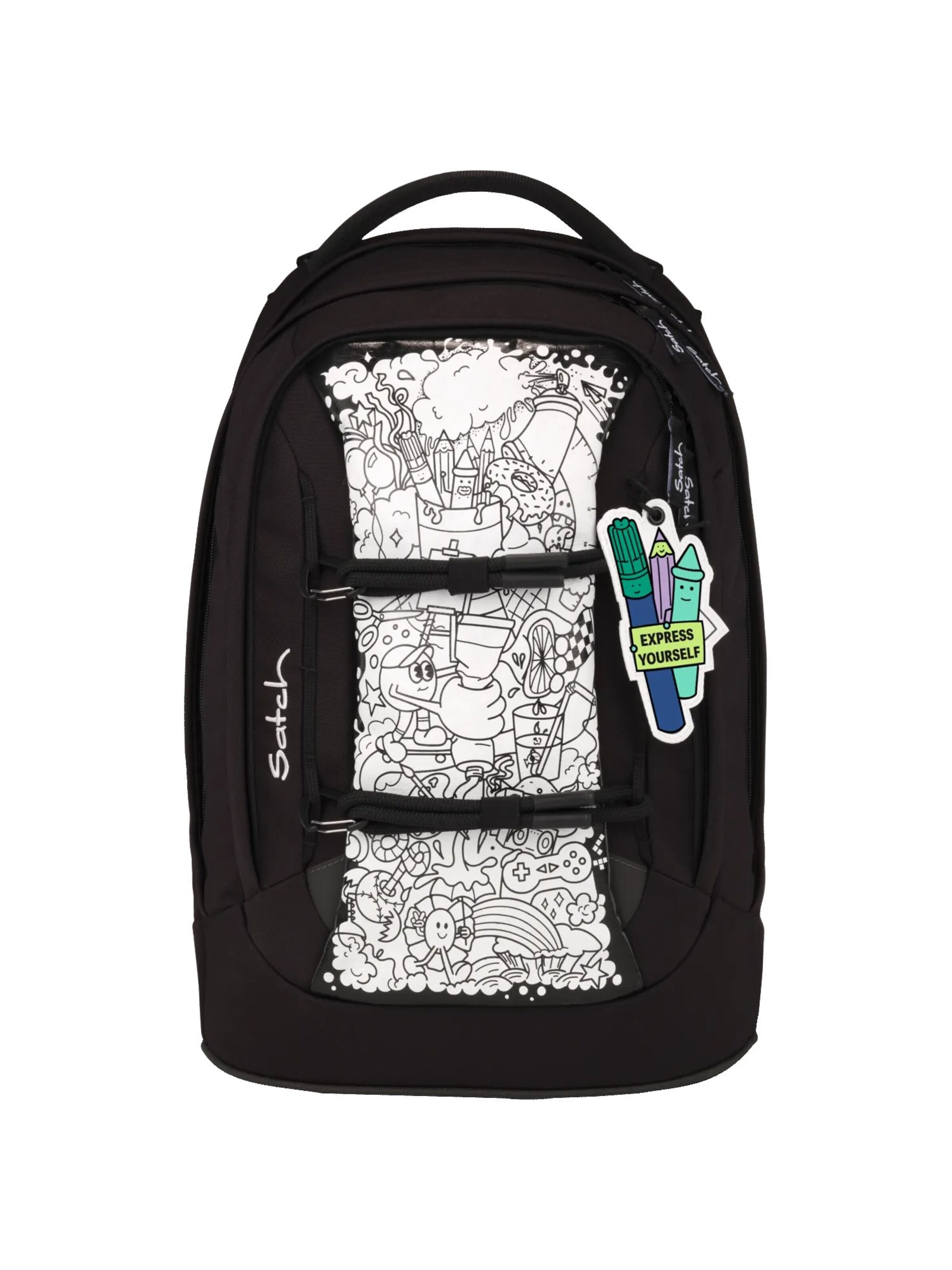 Satch Rucksack 'Schulrucksack-Set pack set'‌‌‌‌‌‌‌‌‌ in Schwarz