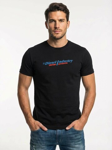Maglietta 'T-Diegor New Industries' di DIESEL in nero: frontale