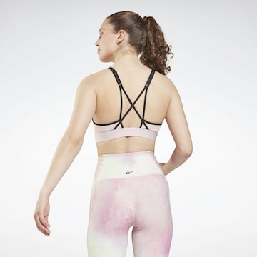 Reebok Bustier Sportmelltartók - rózsaszín